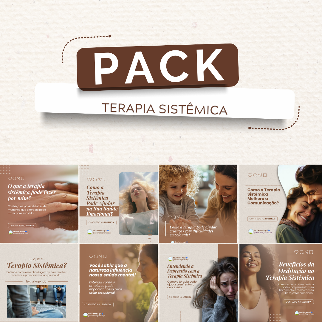 PACK DE ARTES TERAPIA SISTÊMICA